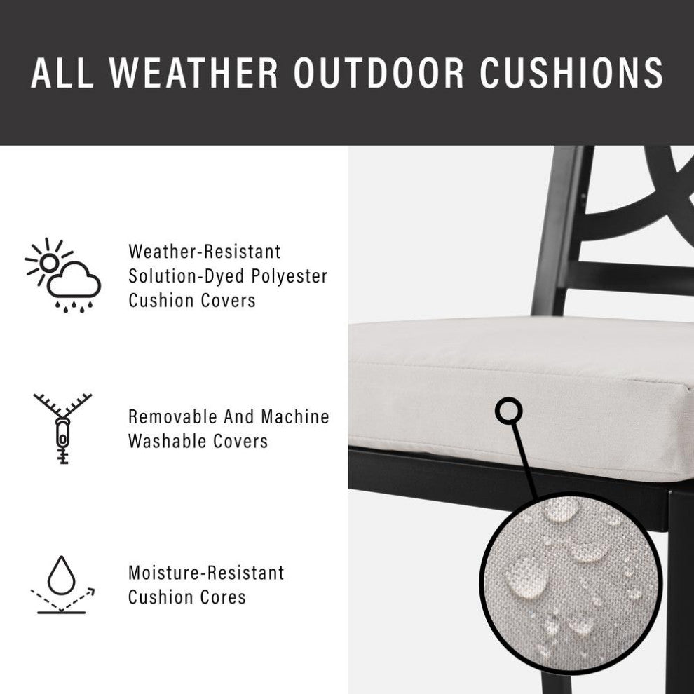 Chambers 2Pc Outdoor Metal Dining Chair Set