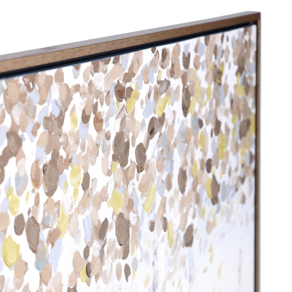 Birch Shade | 30in X 40in Hand Painted Framed Textured Stretched Canvas