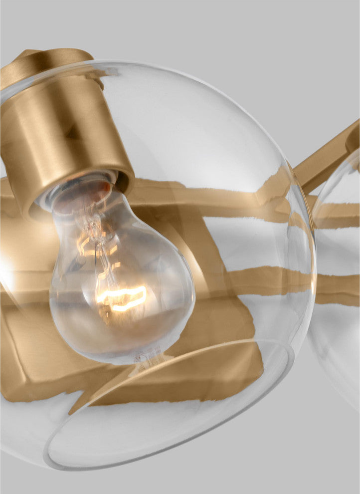 Codyn Two Light Wall / Bath, Satin Brass