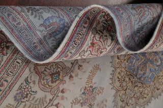 Consigned, Traditional Handmade Vintage Oriental Persian Faded Rug, Gray, 6x10