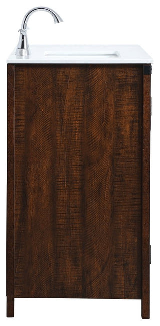 Home Living 19" Modern Espresso-Light Bathroom Vanity, Espresso