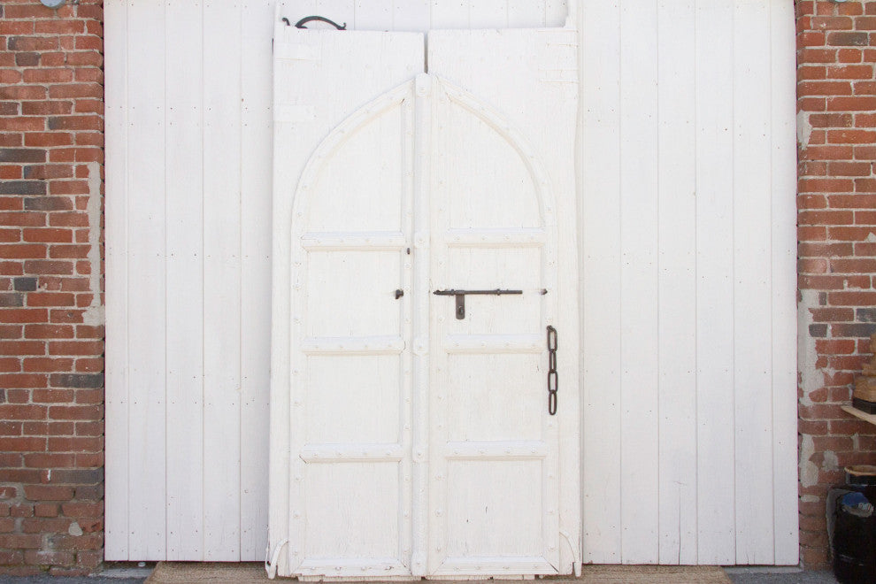 Pair of Antique Arched Entrance Doors