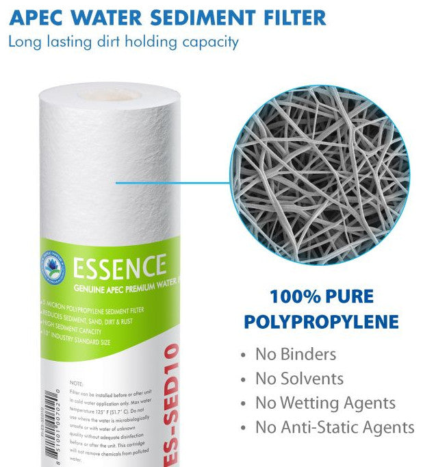 APEC Pre-Filter Set for Essence UV RO System ROES-UV75-SS (Stage 1-3 and 5)