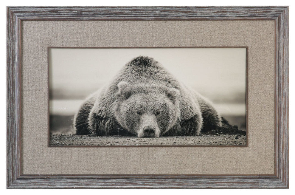 Uttermost 33661 32 Inch x 50 Inch "Deep Sleep" Framed Art Print - Pine
