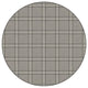 Greyfell Herrington Plaid Area Rug Milliken Tactesse Nylon, RND 4'