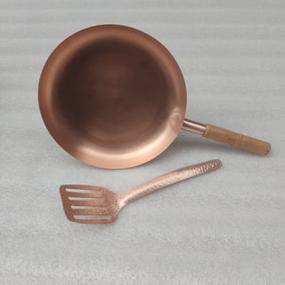 10x1.5" Round Plain Copper Pan with Spatula