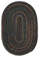 Colonial Mills Midnight MN27 Charcoal Traditional Area Rug, Oval 2'x10'
