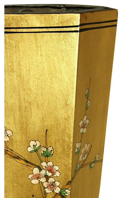 Gold Leaf Umbrella Stand