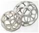 Spiro 7Lx7W Off-White Hollow Decorative Orb