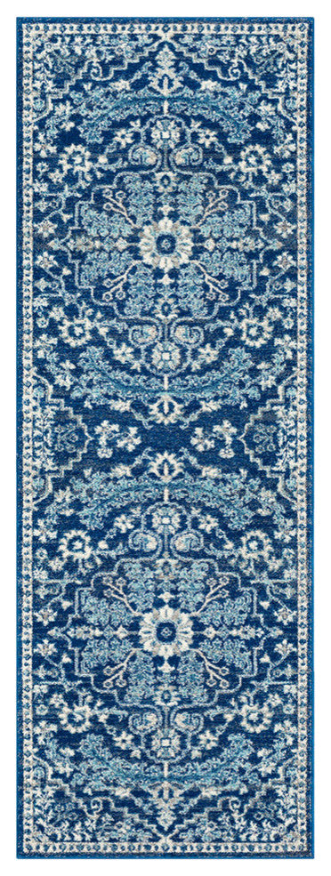 Harput Updated Traditional Beige, Light Gray Area Rug, 2'7"x7'3" Runner