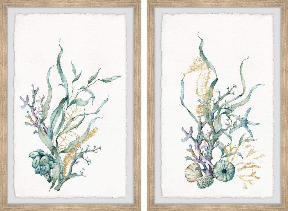 Underwater Garden Diptych, 2-Piece Set, 8x12 Panels