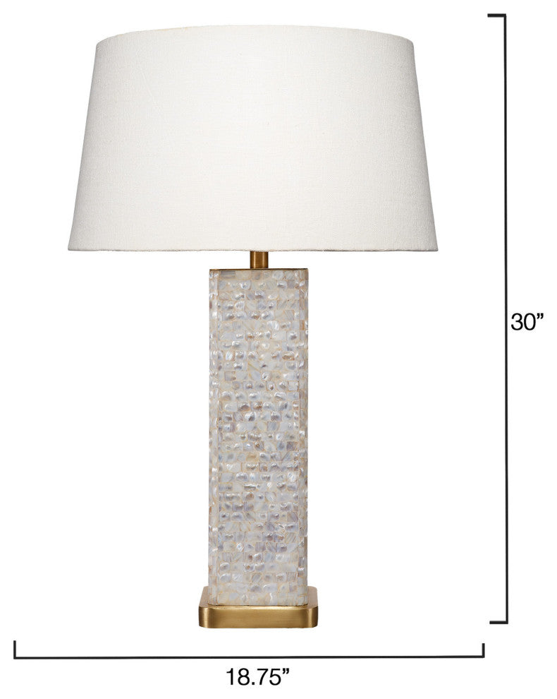 Preston Table Lamp, Mother of Pearl