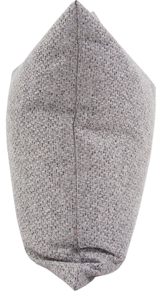 Elegant Square Panama Pillow, Stone