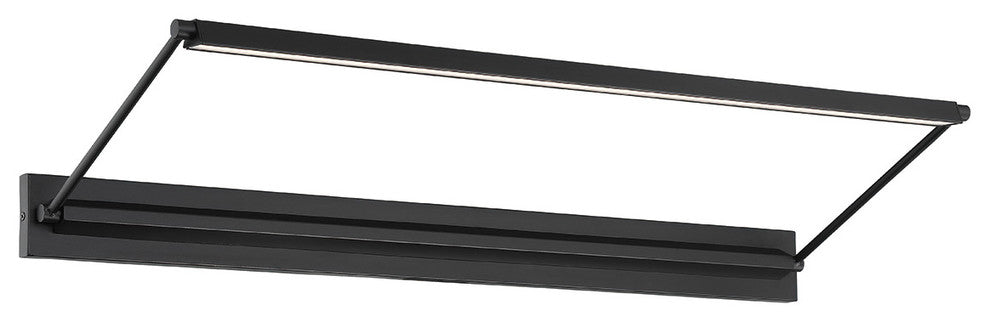 Hudson 17" LED Picture Light 3000K, Aged Brass, Black, 34"