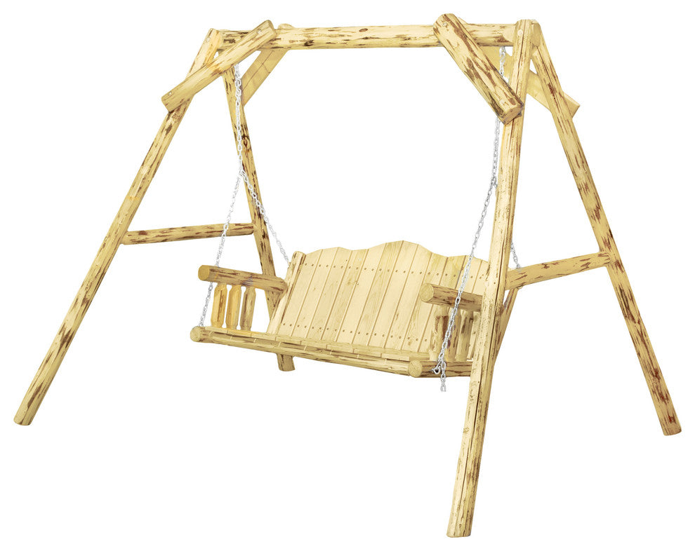 Montana Collection Lawn Swing With "A" Frame, Exterior Finish