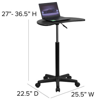 Black Adjustable Laptop Desk