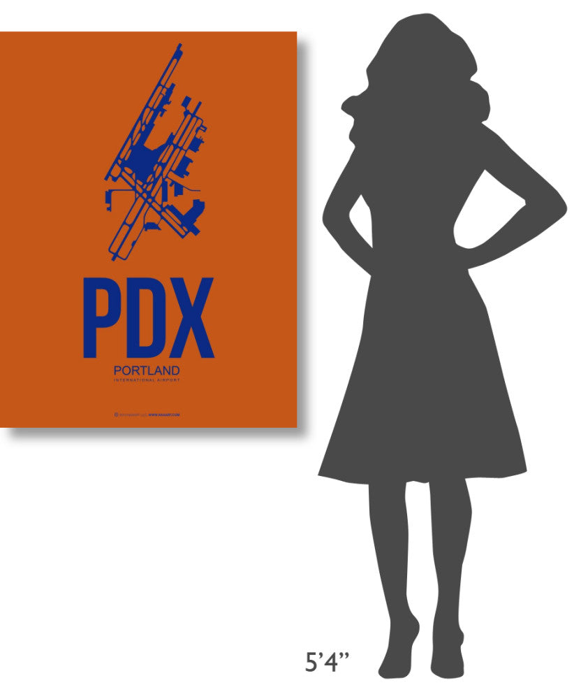 "PDX Portland Poster 1" Fine Art Print