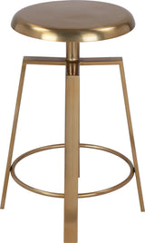 Lang Iron Adjustable Bar/Counter Stool, Gold