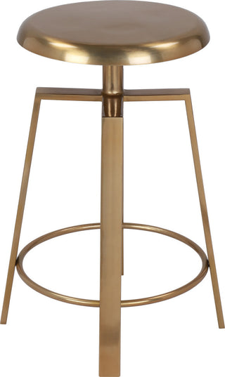 Lang Iron Adjustable Bar/Counter Stool, Gold