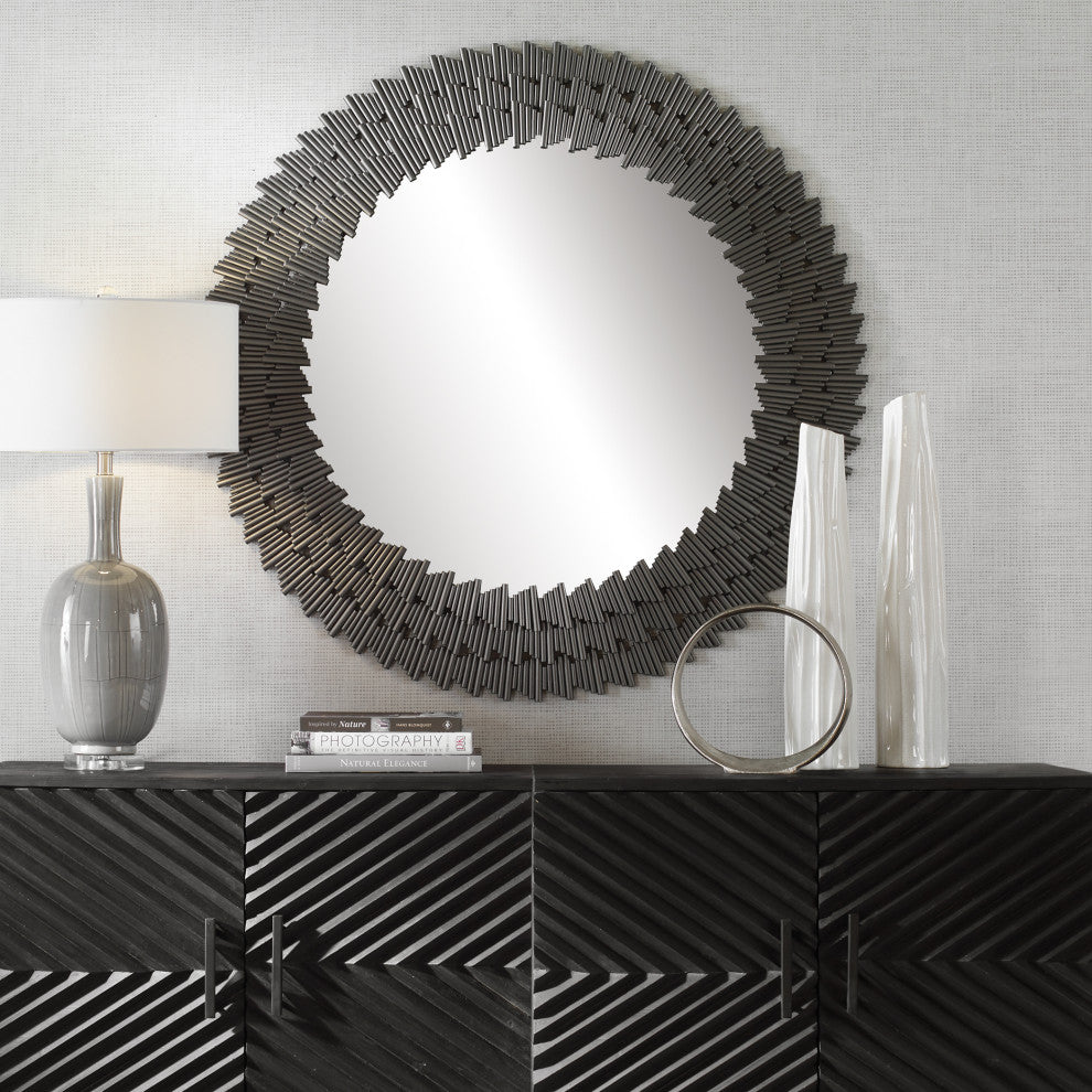 Uttermost 09848 Illusion Modern Round Mirror