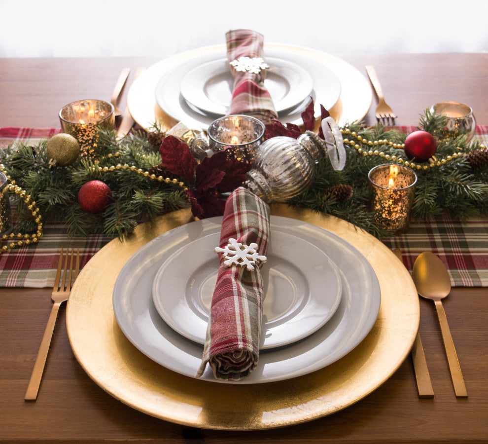Give Thanks Plaid Table Runner 14"x72"