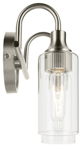12.5" 2-Light Vanity Light With Clear Glass