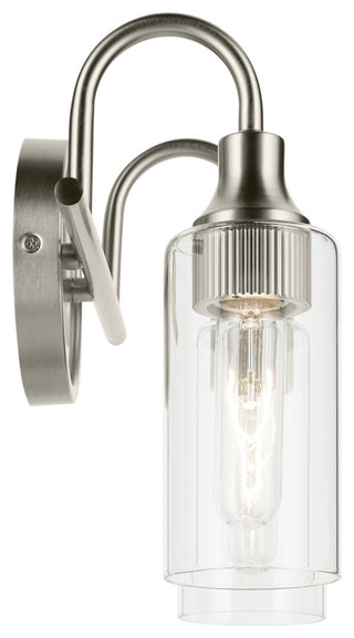12.5" 2-Light Vanity Light With Clear Glass