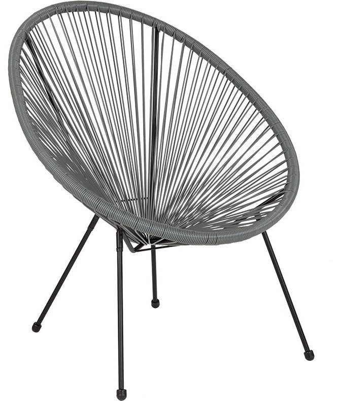 Valencia Oval Comfort Series Take Ten Grey Rattan Lounge Chair
