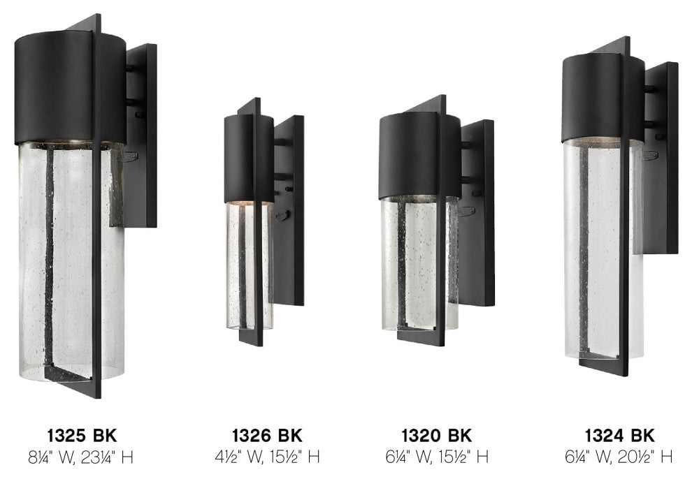 Hinkley Shelter One Light Wall Mount 1320BK