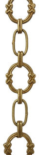 RCH Hardware Brass Round Chandelier Chain, Various Finishes, 2 Sizes, Antique Br