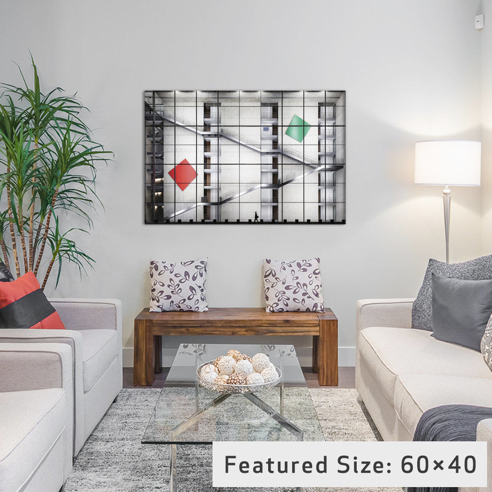 "Red > Green" by Herve Loire, 40x26x1.5
