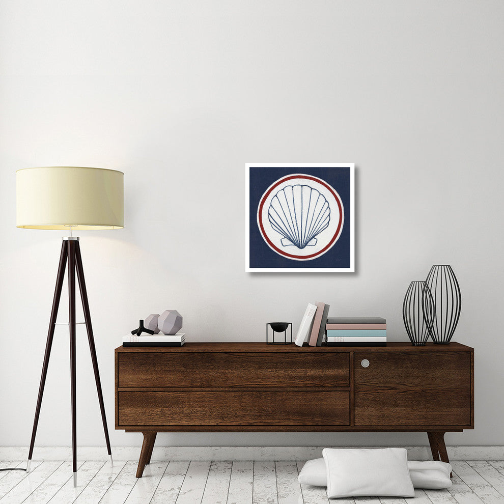 "Summer Shells II Nautical" Digital Paper Print by Kathrine Lovell, 26"x26"