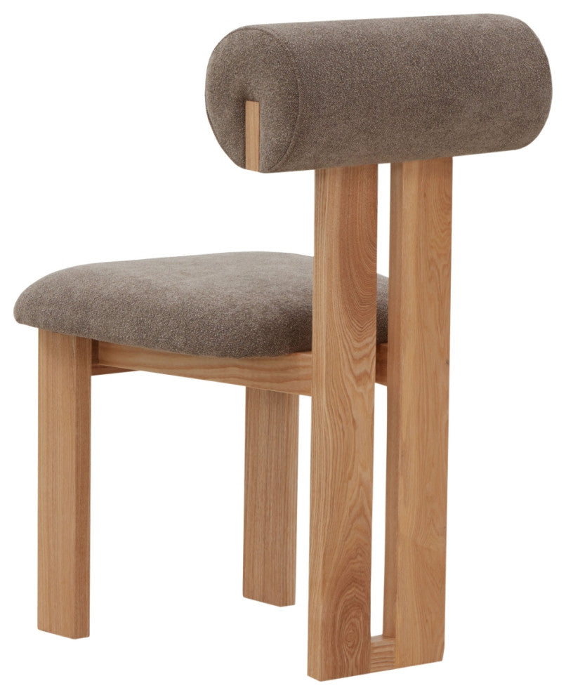 Safavieh Couture Halloway Boucle Dining Chair, Brown/Natural