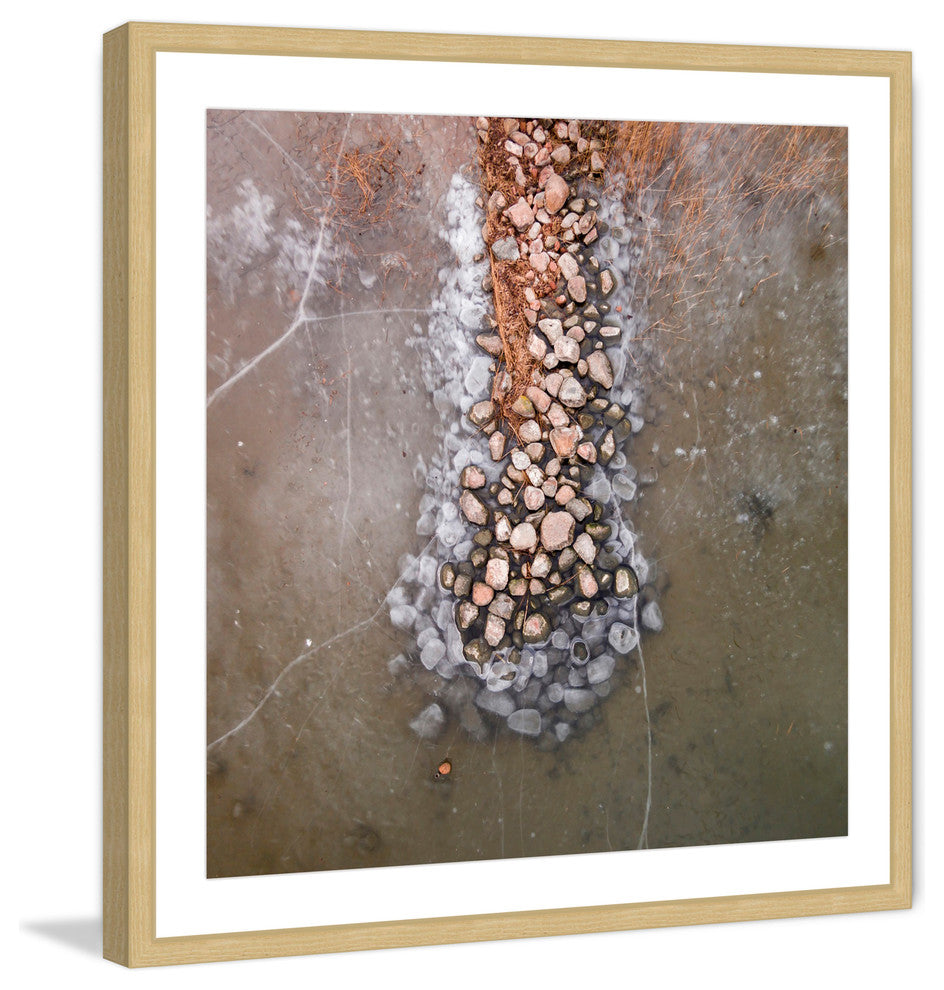 "Rock Pile" Framed Print by Karolis Janulis