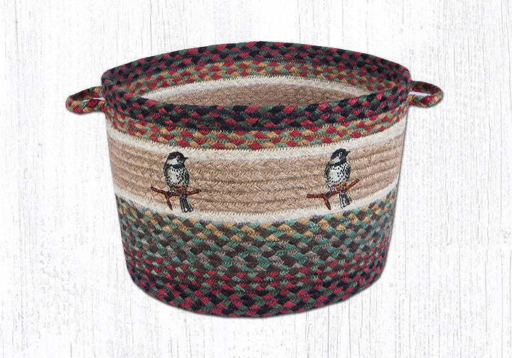 Chickadee Printed Utility Basket 13"x9"