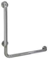 Kingston Brass 24"x 24" L-Shaped Grab Bar - Right Hand, Mirror