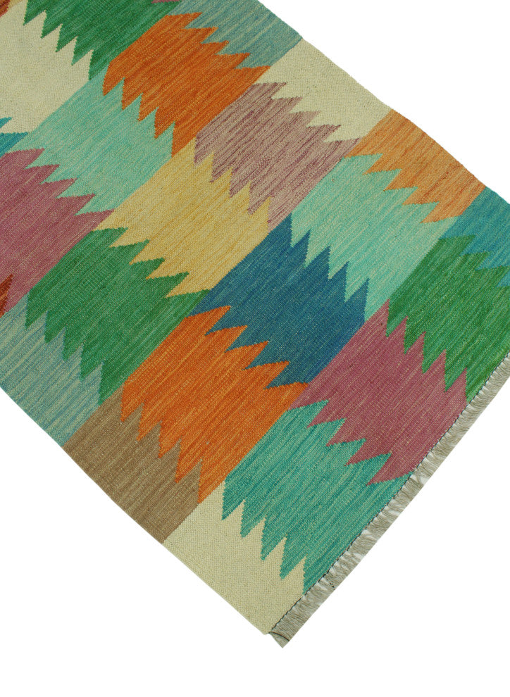 Winchester Kilim Awilda Green Runner