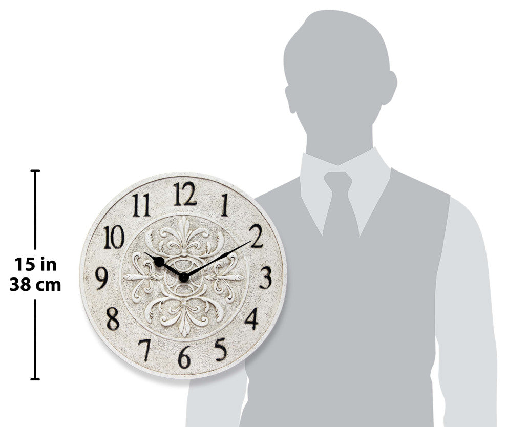 Blanc Fleur Clock
