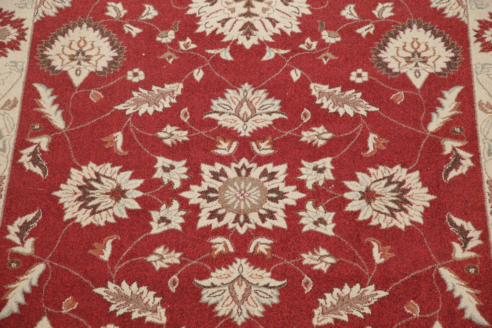 Oushak Oriental Synthetic Traditional Carpet Turkish Area Rug, Red, 10'6"x7'10