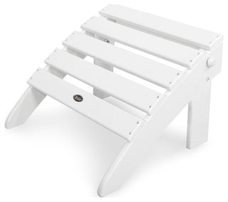 Cape Cod Folding Ottoman, Classic White