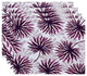 Spike and Stamp, Floral Print Placemat, Purple
