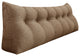 Decorative Bed Wedge, Long Lumbar Pillow, Back Support Sofa Pillow, Linen Coffee, 71x20x8