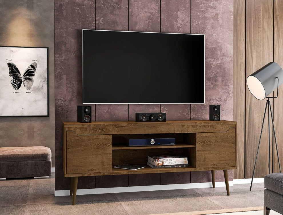 Bradley 62.99 TV Stand Rustic Brown