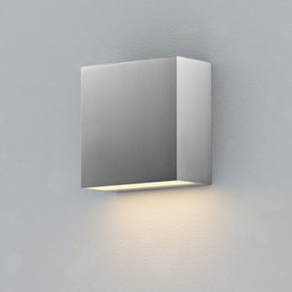 ET2 E23222 Cubed 6" Tall LED Wall Sconce - Satin Aluminum
