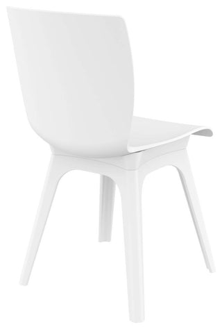 Compamia Mio PP Modern Chair, Set of 2, White
