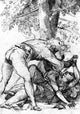 Titian The Vicious Husband, 18"x27" Wall Decal Print