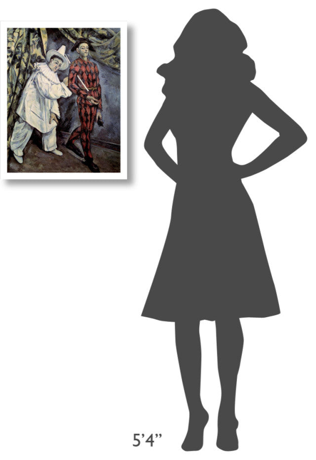 "Pierrot and Harlequin (Mardi Gras), 1888" Print by Paul Cezanne, 19"x24"