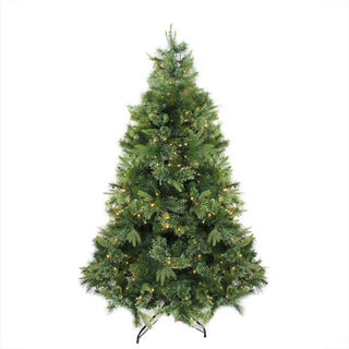 Pre-Lit Cashmere Mixed Pine Christmas Tree, LED Lights, 9.5'x67"