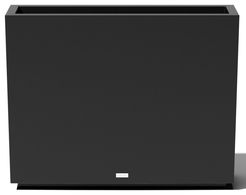 Veradek Block Series Span Planter, Black, Medium