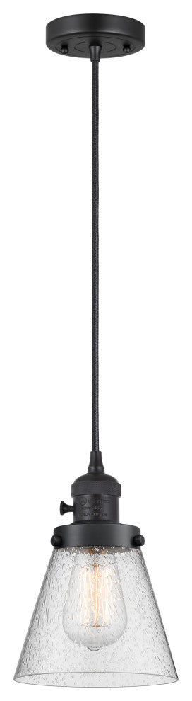 INNOVATIONS 201CSW-BK-G64 1-Light Mini Pendant Matte Black
